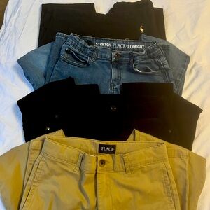 Boys adjustable waist pants (size -12).